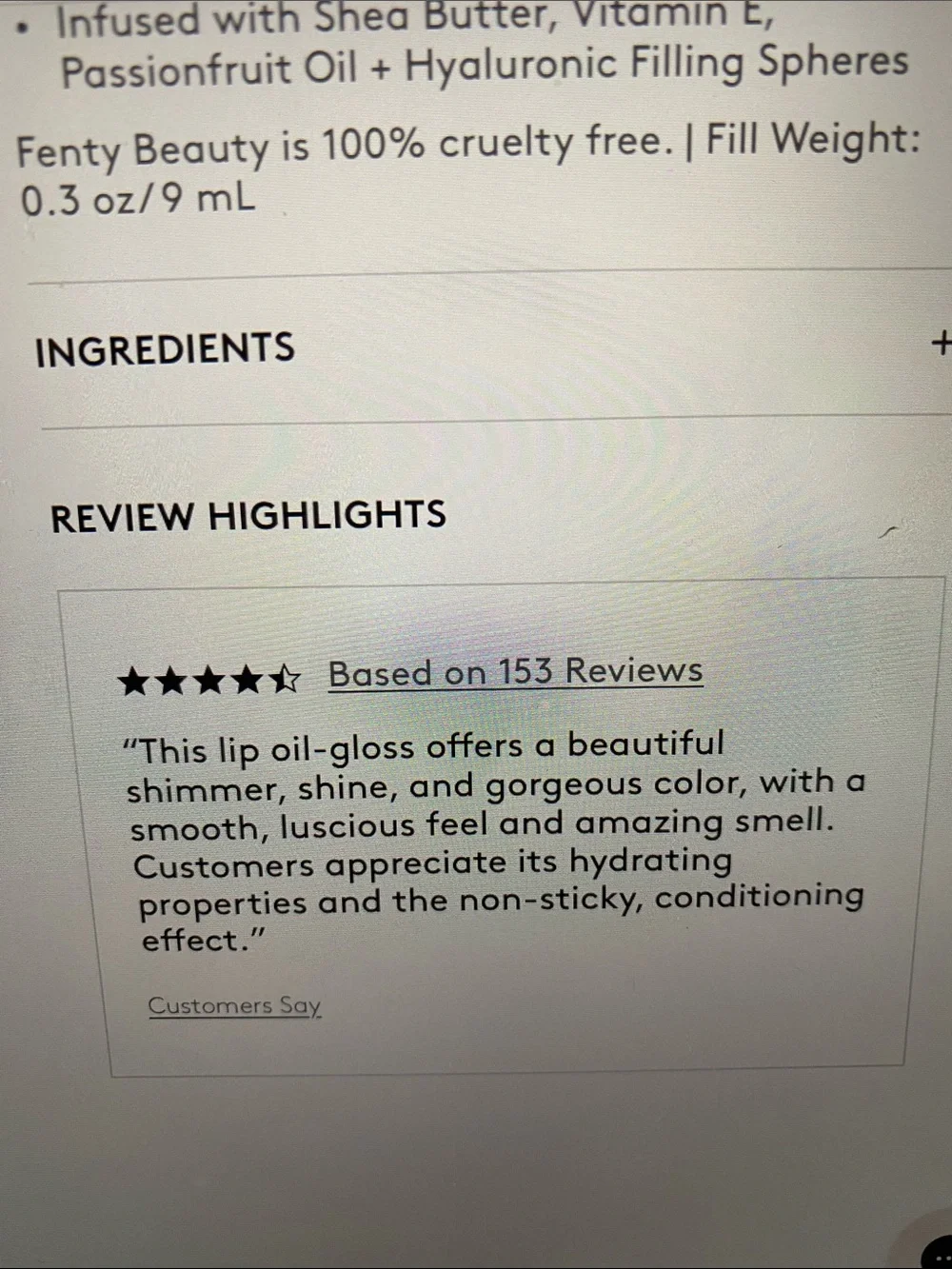 Fenty Beauty Gloss Bomb Oil in Rose Amber New In Box Not Returnable